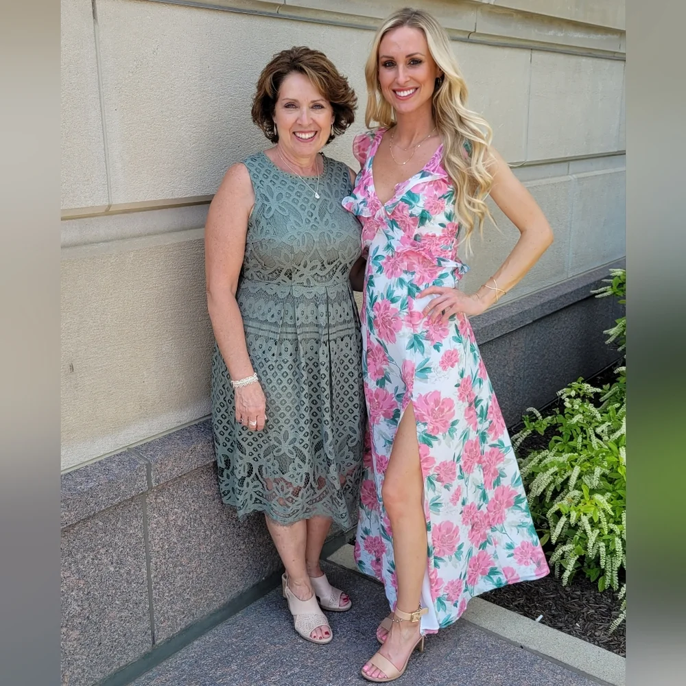Lulu's Floral Ruffled Maxi Dress - Picture 1 of 4
